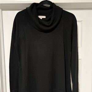 LOFT Women's Classic Black Turtleneck Sweater